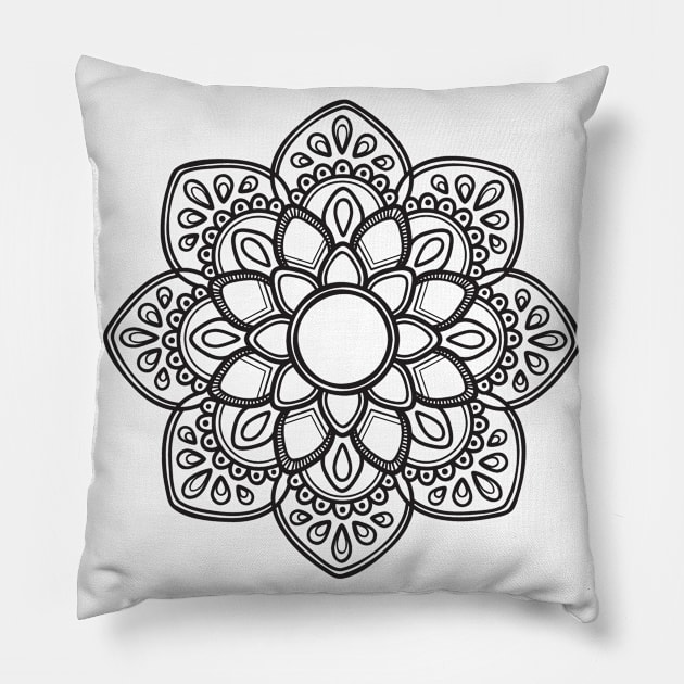 Mandala #18 Pillow by hoddynoddy