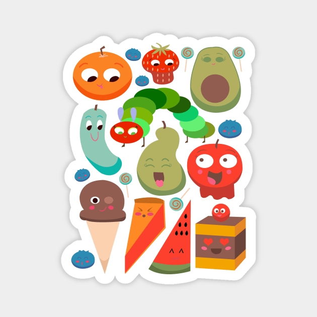 The Hungry Caterpillar Magnet by drawingnikki