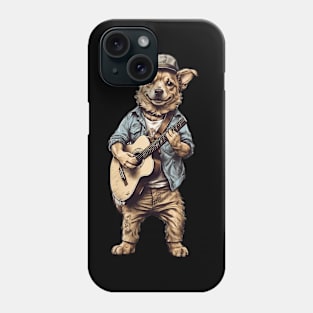 Dog With Guitar Phone Case