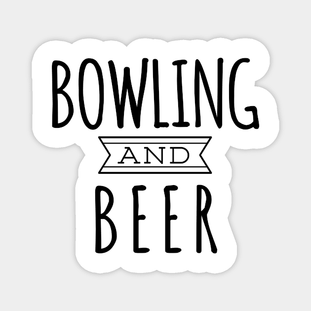 Bowling And Beer Magnet by shopbudgets