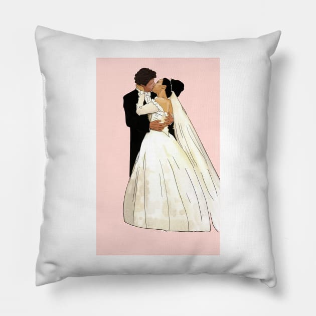 The nanny wedding Pillow by Sue Cranberry