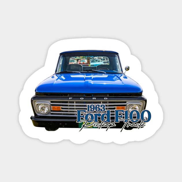 1963 Ford F100 Pickup Truck Magnet by Gestalt Imagery