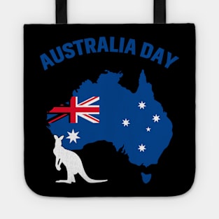 Australia Day Funny Australian Map Flag Patriotic Tote