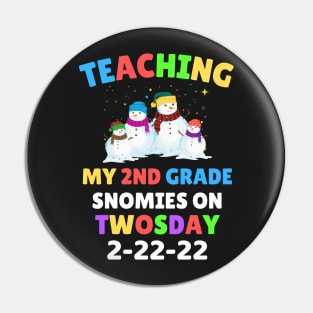 Teaching My 2nd Grade Snowmies on Twosday Pin