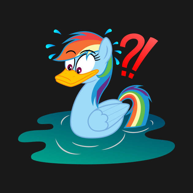 Rainbow Dash Duck My Little Pony by Rutger_J