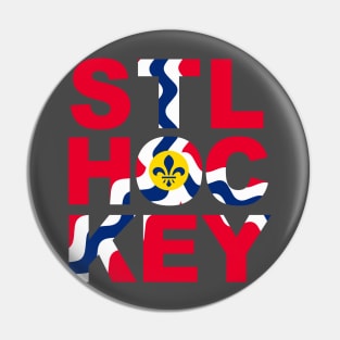 STL HOCKEY Flag Pin