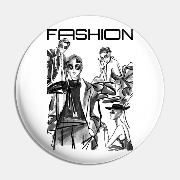 fashion design Pin by AMINOS ART