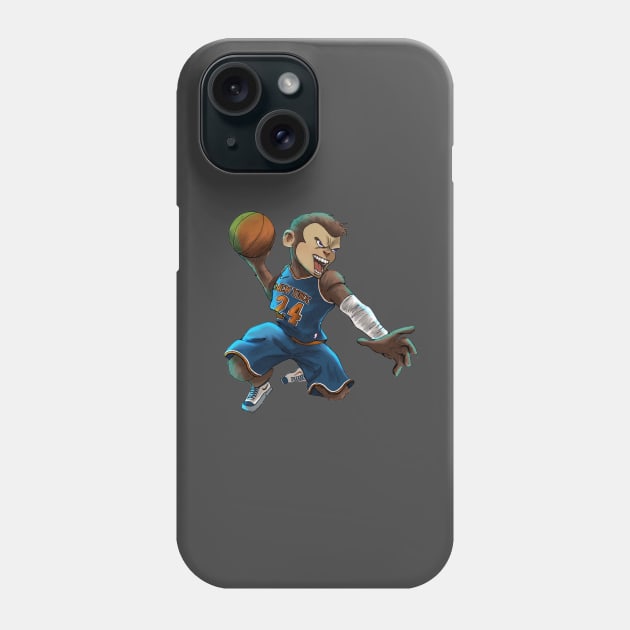 BASKETBALL MONKEY Phone Case by CG Fan Art