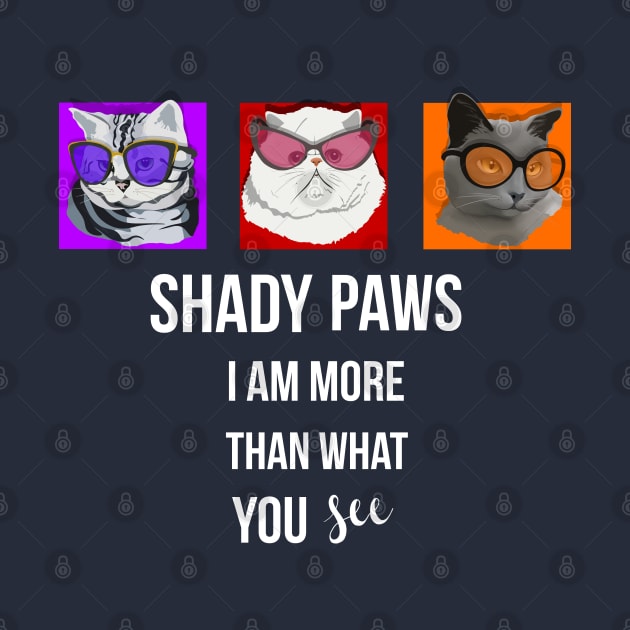 Shady Paws Cats Wearing Oversized Sunglasses by RAWRTY ANIMALS