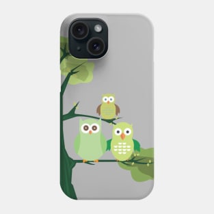 Green Owls Phone Case