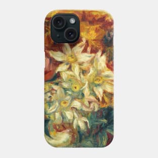 Bouquet of Daffodils and Roses by Auguste Renoir Phone Case