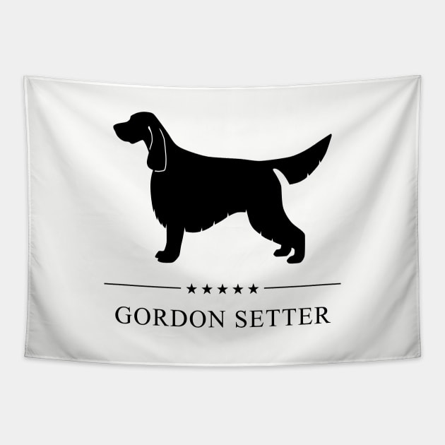 Gordon Setter Black Silhouette Tapestry by millersye