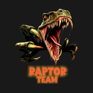 Raptor Dino Team Jurassic velociraptor dinosaur -T shirt T-Shirt