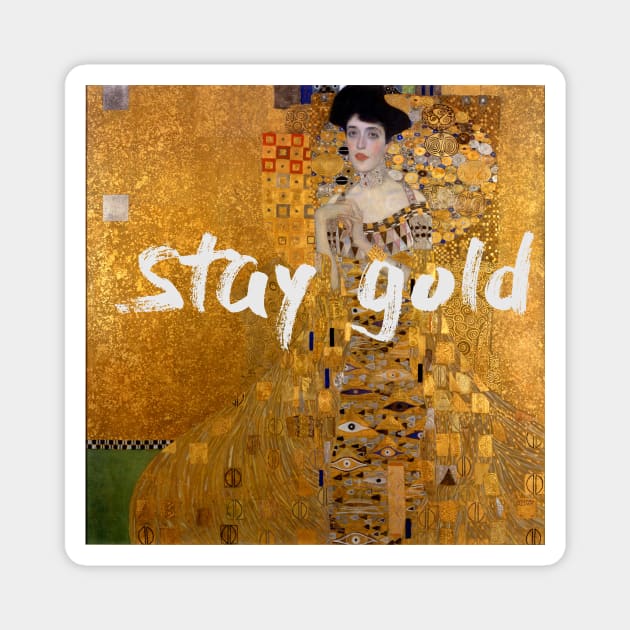 Stay Gold Magnet by Art Smart