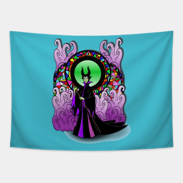 All Hail Maleficent Tapestry by FancyKat