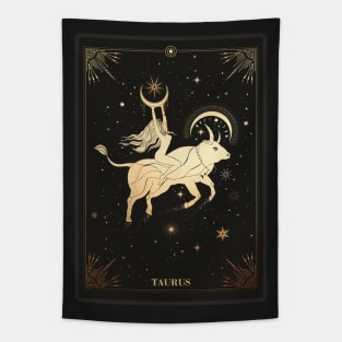 Taurus Zodiac Sign Tapestry