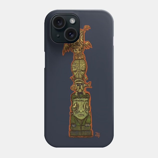 Tiki Monster Stack Phone Case by tikitony