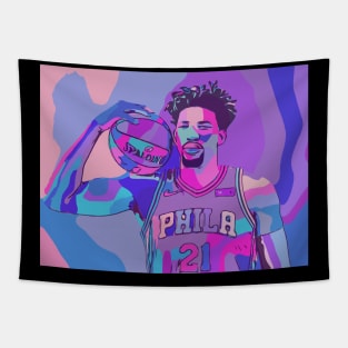 Trippy Embiid Tapestry