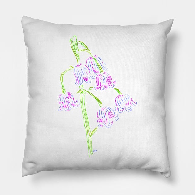 2022 05 flowers 03 Pillow by Katherine Montalto