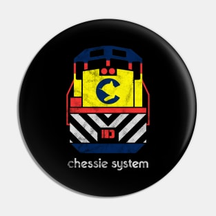 Vintage Chessie System Railroad Train Engine Pin