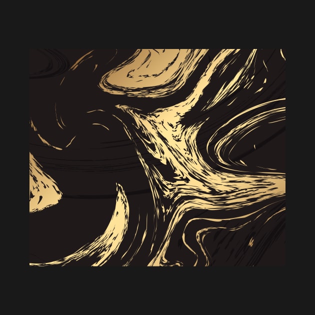 Gold and Black Marble by timegraf