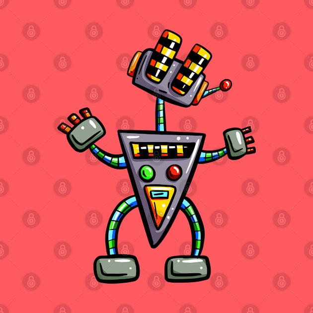 Far Out Cartoon Robot by Squeeb Creative