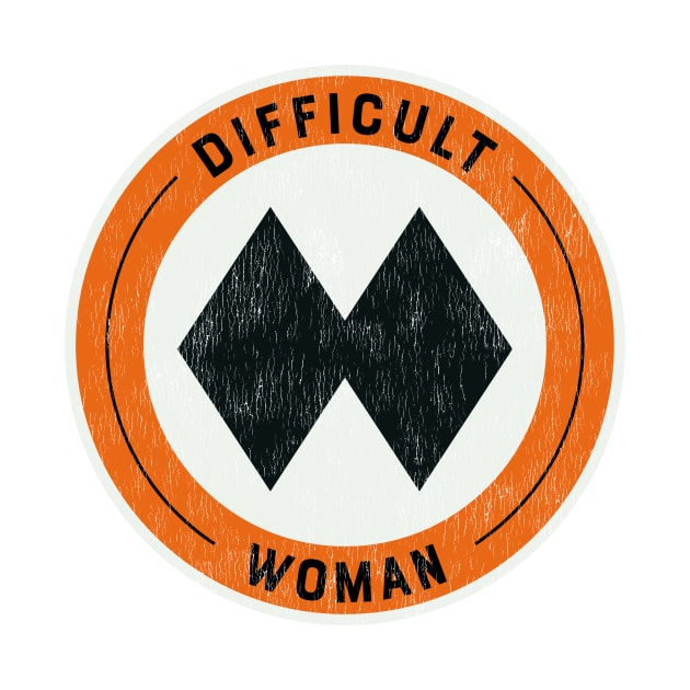 Difficult Woman - Double Black Diamond Skier by jwsparkes