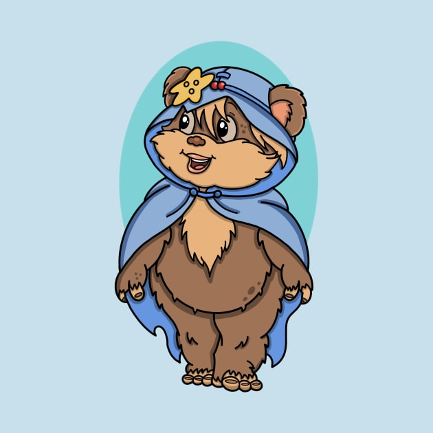 Cloaked Bear by NikInked