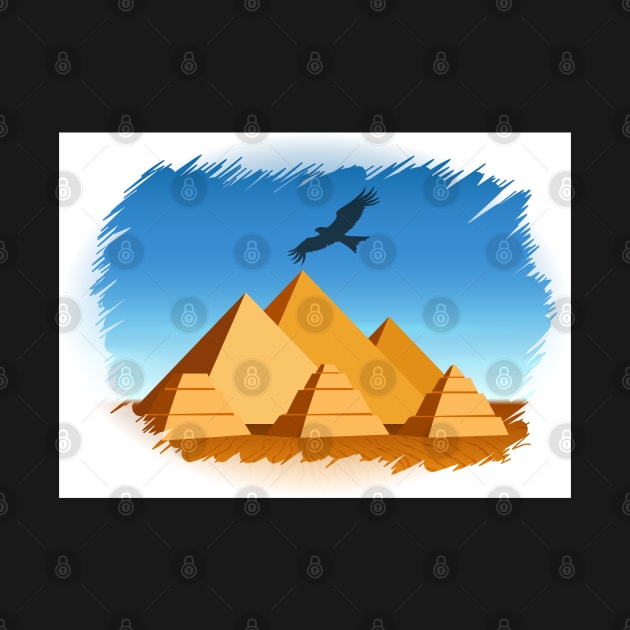 Pyramid  Egypt travel template by devaleta