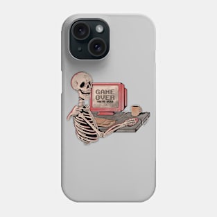 Game Over Skull - Funny Geek Skeleton Gift Phone Case