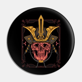 Skull Samurai Pin