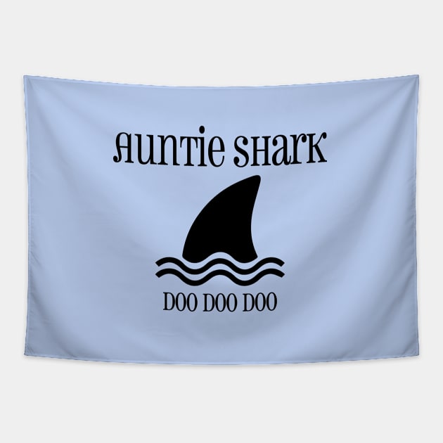 Auntie Shark Tapestry by JabsCreative