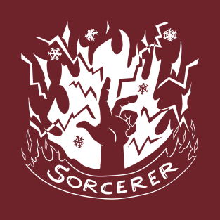 Sorcerer Class - White Design T-Shirt