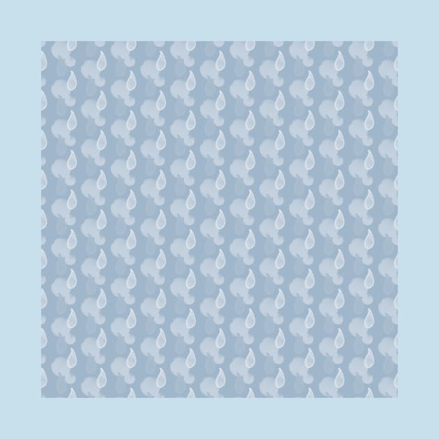 Rain - small drops of water form a pattern on powder blue by Uniquepixx