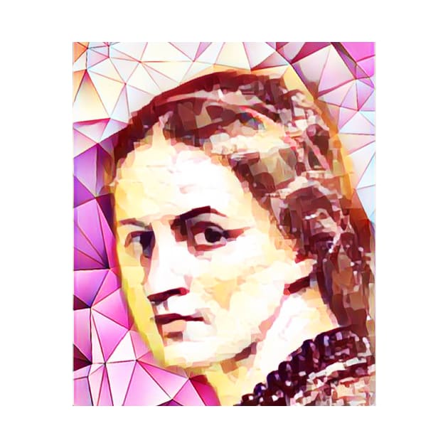 Anne Bronte Pink Portrait | Anne Bronte Artwork 13 by JustLit