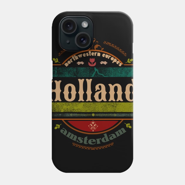 Amsterdam holland emblem logo vintage Phone Case by SpaceWiz95