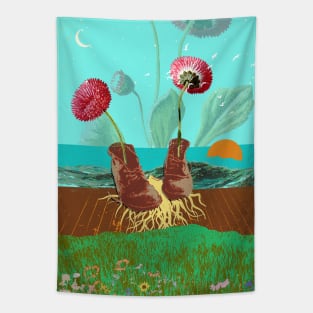 BOOTS & FLOWERS Tapestry