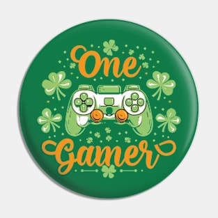 One Lucky Gamer, Funny Gamer Pin