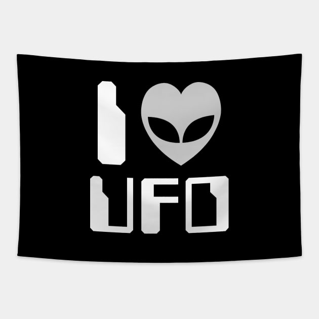 I Heart [Love] UFO Tapestry by tinybiscuits