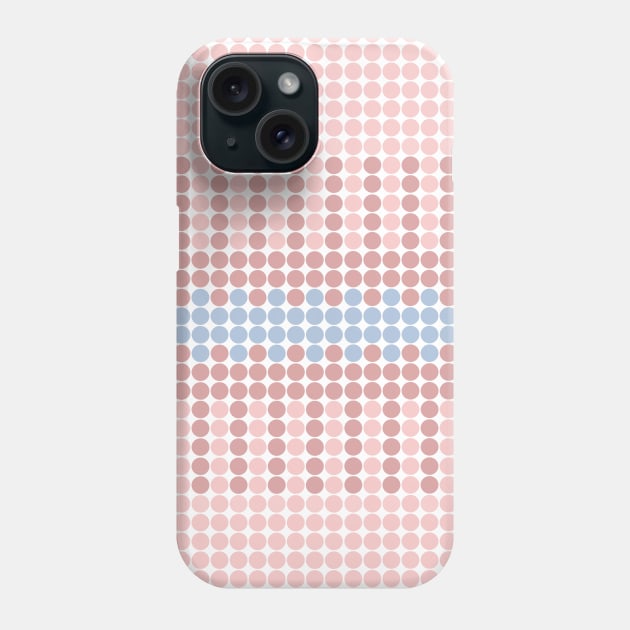Blush and Millenial Pink Polka Dots Pattern Phone Case by fivemmPaper