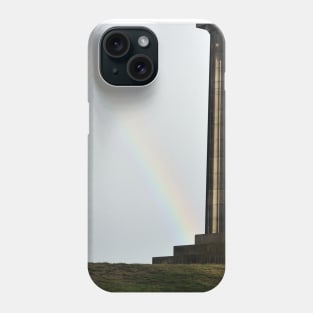 Rainbow on Calton Hill, Edinburgh Phone Case