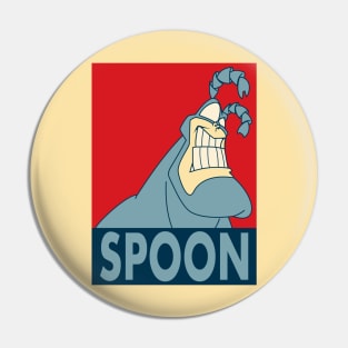 The Tick SPOON- "Hope" Poster Parody Pin