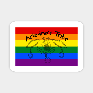 Ariadne's Tribe Rainbow Flag Logo Magnet