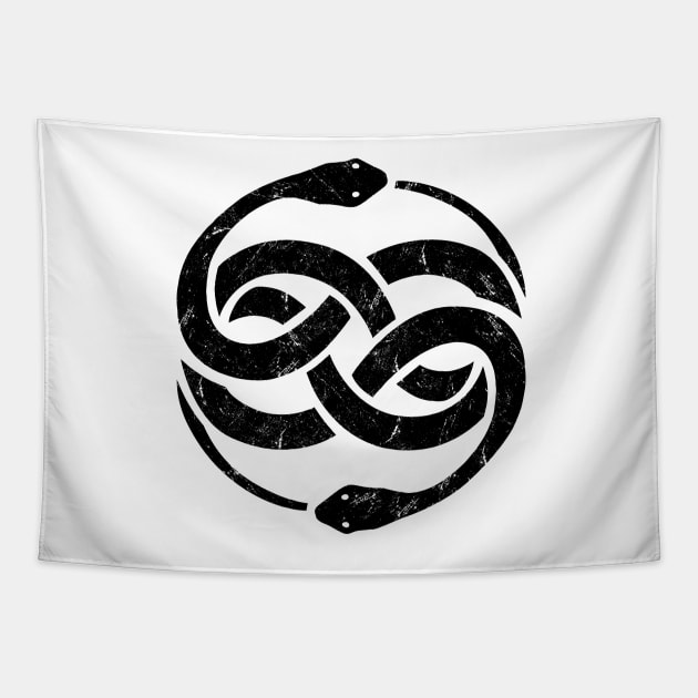 The NeverEnding Story Snake Symbol Tapestry by Bukeater