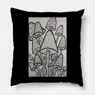 Mushroom Art Pillow