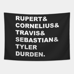 Narrator's Names (White Text) Tapestry