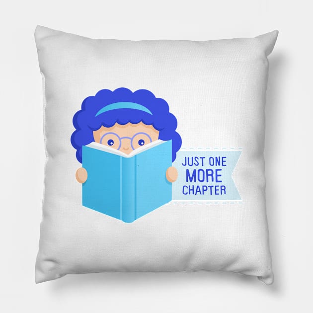 Just One More Chapter Pillow by sombrasblancas