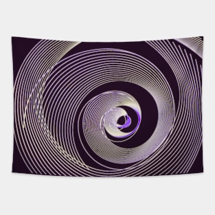 Geometric illusion lines art fantasy Tapestry