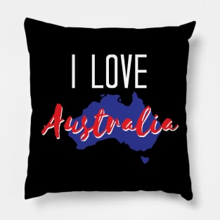 Australia - I Love Australia - I Heart Australia Pillow