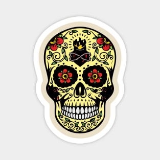 Colorful Mexican skull Magnet